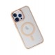 Newface iPhone 14 Pro Max Kılıf Room Magneticsafe Silikon - Pudra