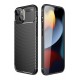 Newface iPhone 14 Plus Kılıf Focus Karbon Silikon - Siyah