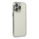Newface iPhone 14 Pro Kılıf Razer Lensli Silikon - Gümüş