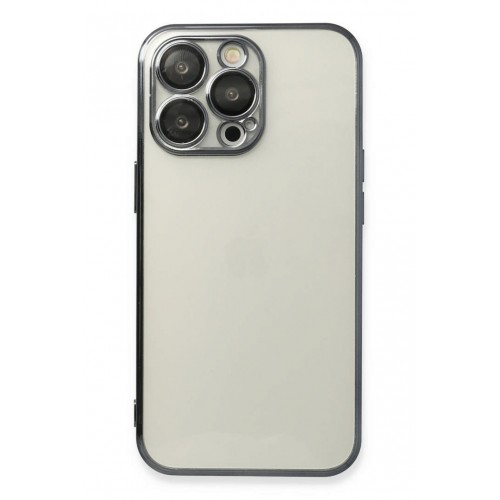 Newface iPhone 14 Pro Max Kılıf Razer Lensli Silikon - Siyah