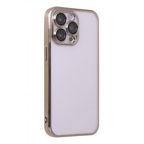 Newface iPhone 14 Pro Max Kılıf Razer Lensli Silikon - Gold Newface iPhone 14 Pro Max Kılıf Razer Lensli Silikon - Gold