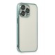 Newface iPhone 14 Pro Max Kılıf Razer Lensli Silikon - Yeşil