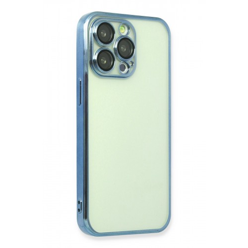 Newface iPhone 14 Pro Max Kılıf Razer Lensli Silikon - Açık Mavi Newface iPhone 14 Pro Max Kılıf Razer Lensli Silikon - Açık Mavi