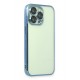 Newface iPhone 14 Pro Max Kılıf Razer Lensli Silikon - Açık Mavi Newface iPhone 14 Pro Max Kılıf Razer Lensli Silikon - Açık Mavi