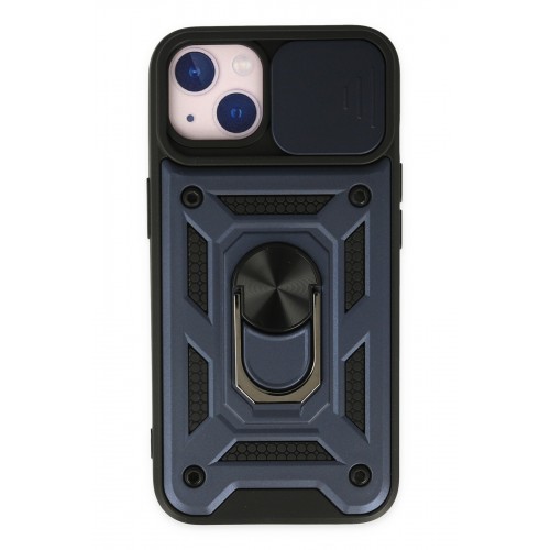 Newface iPhone 14 Kılıf Pars Lens Yüzüklü Silikon - Lacivert Newface iPhone 14 Kılıf Pars Lens Yüzüklü Silikon - Lacivert