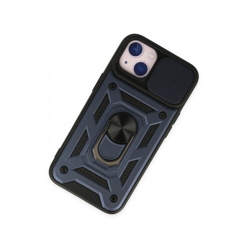 Newface iPhone 14 Kılıf Pars Lens Yüzüklü Silikon - Lacivert Newface iPhone 14 Kılıf Pars Lens Yüzüklü Silikon - Lacivert