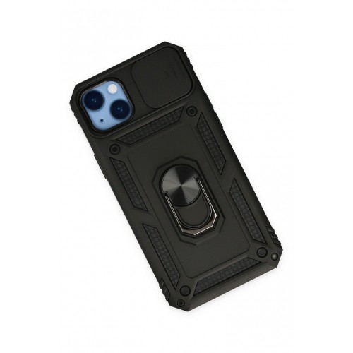 Newface iPhone 14 Plus Kılıf Pars Lens Yüzüklü Silikon - Siyah Newface iPhone 14 Plus Kılıf Pars Lens Yüzüklü Silikon - Siyah