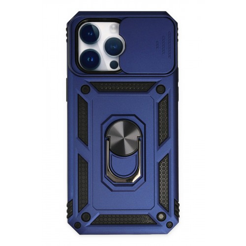 Newface iPhone 14 Pro Kılıf Pars Lens Yüzüklü Silikon - Lacivert Newface iPhone 14 Pro Kılıf Pars Lens Yüzüklü Silikon - Lacivert