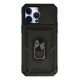 Newface iPhone 14 Pro Max Kılıf Pars Lens Yüzüklü Silikon - Siyah