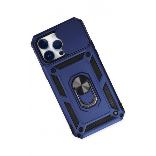 Newface iPhone 14 Pro Max Kılıf Pars Lens Yüzüklü Silikon - Lacivert Newface iPhone 14 Pro Max Kılıf Pars Lens Yüzüklü Silikon - Lacivert