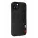 Newface iPhone 14 Kılıf Loop Deri Silikon - Siyah