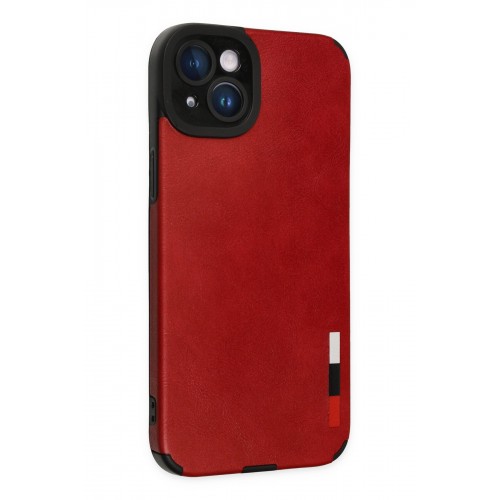 Newface iPhone 14 Plus Kılıf Loop Deri Silikon - Kırmızı Newface iPhone 14 Plus Kılıf Loop Deri Silikon - Kırmızı