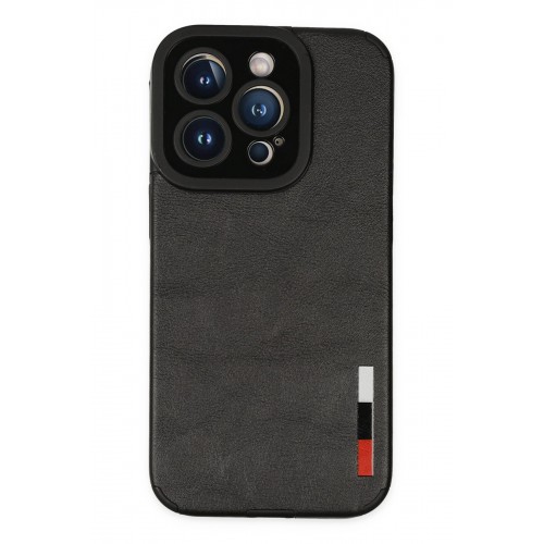 Newface iPhone 14 Pro Kılıf Loop Deri Silikon - Siyah Newface iPhone 14 Pro Kılıf Loop Deri Silikon - Siyah