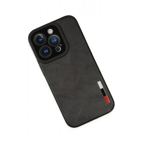 Newface iPhone 14 Pro Kılıf Loop Deri Silikon - Siyah Newface iPhone 14 Pro Kılıf Loop Deri Silikon - Siyah