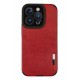 Newface iPhone 14 Pro Max Kılıf Loop Deri Silikon - Kırmızı