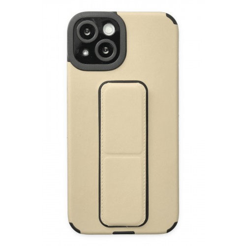 Newface iPhone 14 Plus Kılıf Mega Standlı Silikon - Gold Newface iPhone 14 Plus Kılıf Mega Standlı Silikon - Gold