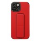 Newface iPhone 14 Plus Kılıf Mega Standlı Silikon - Kırmızı Newface iPhone 14 Plus Kılıf Mega Standlı Silikon - Kırmızı