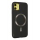 Newface iPhone 12 Kılıf Coco Deri Magneticsafe Silikon - Siyah
