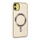 Newface iPhone 12 Kılıf Coco Deri Magneticsafe Silikon - Krem