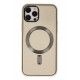 Newface iPhone 12 Pro Kılıf Coco Deri Magneticsafe Silikon - Krem