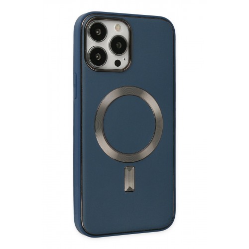 Newface iPhone 13 Pro Kılıf Coco Deri Magneticsafe Silikon - Lacivert Newface iPhone 13 Pro Kılıf Coco Deri Magneticsafe Silikon - Lacivert