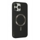 Newface iPhone 13 Pro Max Kılıf Coco Deri Magneticsafe Silikon - Siyah