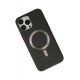 Newface iPhone 13 Pro Max Kılıf Coco Deri Magneticsafe Silikon - Siyah