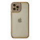Newface iPhone 12 Pro Max Kılıf Liva Lens Silikon - Lila