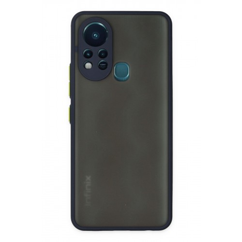 Newface İnfinix Hot 11s Kılıf Montreal Silikon Kapak - Lacivert