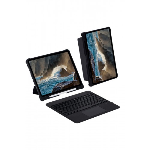 Newface iPad Pro 12.9 (2021) Kılıf İnter Ledli Klavyeli Tablet Kılıfı - Siyah Newface iPad Pro 12.9 (2021) Kılıf İnter Ledli Klavyeli Tablet Kılıfı - Siyah