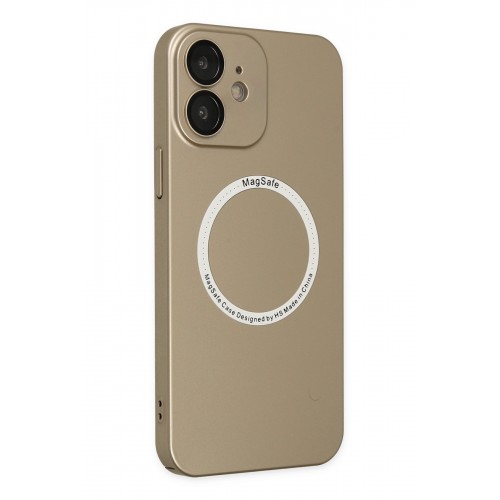 Newface iPhone 12 Kılıf Jack Magneticsafe Lens Silikon - Gold Newface iPhone 12 Kılıf Jack Magneticsafe Lens Silikon - Gold