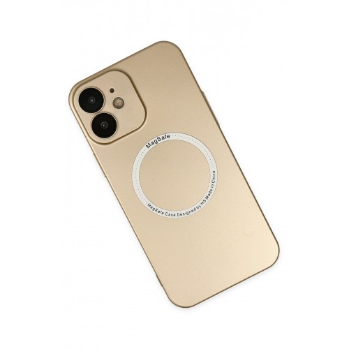 Newface iPhone 12 Kılıf Jack Magneticsafe Lens Silikon - Gold Newface iPhone 12 Kılıf Jack Magneticsafe Lens Silikon - Gold