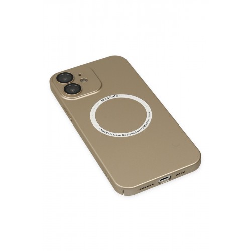 Newface iPhone 12 Kılıf Jack Magneticsafe Lens Silikon - Gold Newface iPhone 12 Kılıf Jack Magneticsafe Lens Silikon - Gold