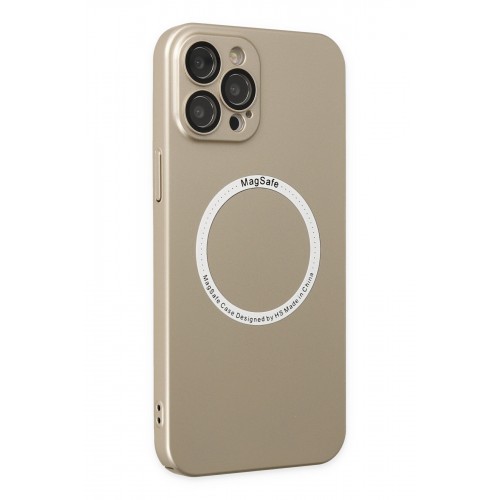 Newface iPhone 12 Pro Kılıf Jack Magneticsafe Lens Silikon - Gold Newface iPhone 12 Pro Kılıf Jack Magneticsafe Lens Silikon - Gold