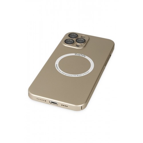 Newface iPhone 12 Pro Kılıf Jack Magneticsafe Lens Silikon - Gold Newface iPhone 12 Pro Kılıf Jack Magneticsafe Lens Silikon - Gold