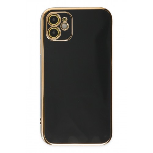 Newface iPhone 12 Kılıf Volet Silikon - Siyah Newface iPhone 12 Kılıf Volet Silikon - Siyah