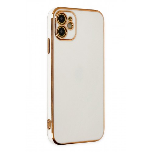Newface iPhone 12 Kılıf Volet Silikon - Beyaz Newface iPhone 12 Kılıf Volet Silikon - Beyaz