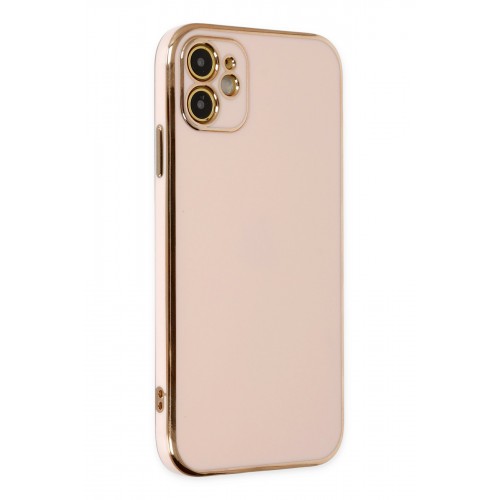 Newface iPhone 12 Kılıf Volet Silikon - Pembe Newface iPhone 12 Kılıf Volet Silikon - Pembe