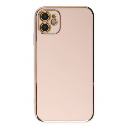 Newface iPhone 12 Kılıf Volet Silikon - Pembe Newface iPhone 12 Kılıf Volet Silikon - Pembe