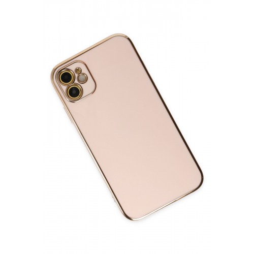 Newface iPhone 12 Kılıf Volet Silikon - Pembe Newface iPhone 12 Kılıf Volet Silikon - Pembe