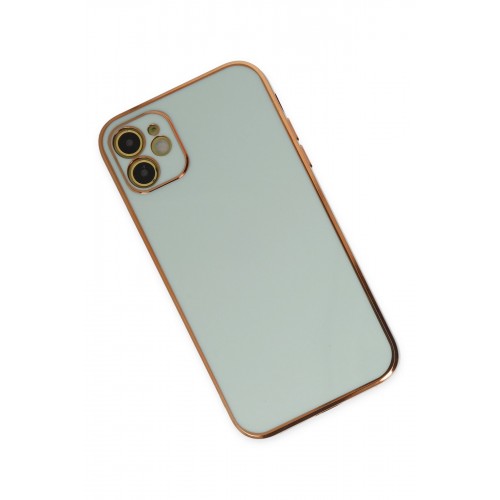 Newface iPhone 12 Kılıf Volet Silikon - Açık Yeşil Newface iPhone 12 Kılıf Volet Silikon - Açık Yeşil
