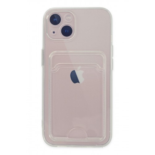 Newface iPhone 14 Plus Kılıf Kart Şeffaf Silikon - Şeffaf Newface iPhone 14 Plus Kılıf Kart Şeffaf Silikon - Şeffaf