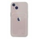 Newface iPhone 14 Plus Kılıf Kart Şeffaf Silikon - Şeffaf Newface iPhone 14 Plus Kılıf Kart Şeffaf Silikon - Şeffaf