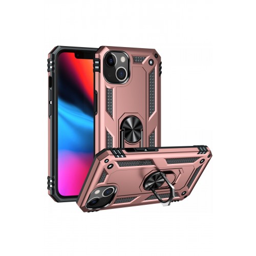 Newface iPhone 14 Plus Kılıf Sofya Yüzüklü Silikon Kapak - Rose Newface iPhone 14 Plus Kılıf Sofya Yüzüklü Silikon Kapak - Rose