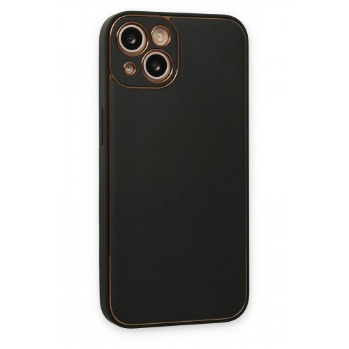 Newface iPhone 14 Plus Kılıf Coco Deri Silikon Kapak - Siyah Newface iPhone 14 Plus Kılıf Coco Deri Silikon Kapak - Siyah