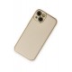 Newface iPhone 14 Plus Kılıf Coco Deri Silikon Kapak - Gold
