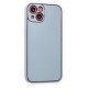 Newface iPhone 14 Plus Kılıf Coco Deri Silikon Kapak - Sky Blue