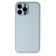Newface iPhone 14 Pro Kılıf Coco Deri Silikon Kapak - Sky Blue