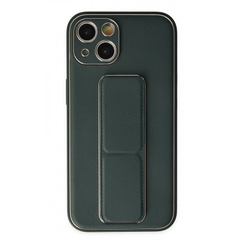 Newface iPhone 14 Plus Kılıf Coco Deri Standlı Kapak - Yeşil Newface iPhone 14 Plus Kılıf Coco Deri Standlı Kapak - Yeşil