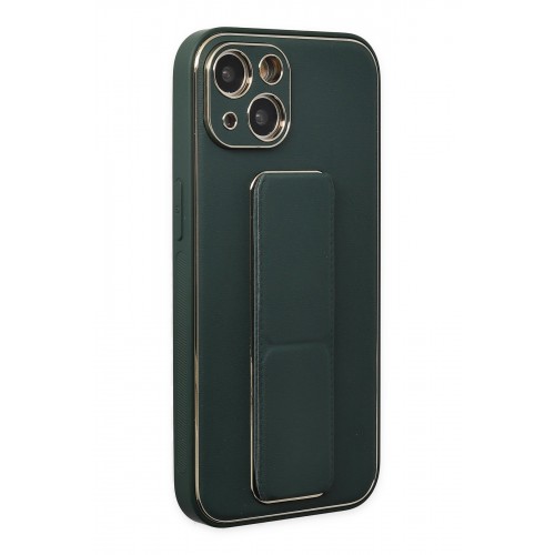Newface iPhone 14 Plus Kılıf Coco Deri Standlı Kapak - Yeşil Newface iPhone 14 Plus Kılıf Coco Deri Standlı Kapak - Yeşil